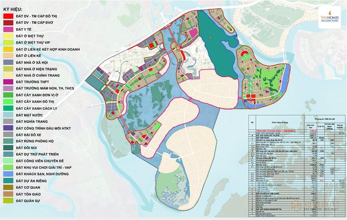 Quy hoạch 1/500 Vinhomes Hạ Long Xanh