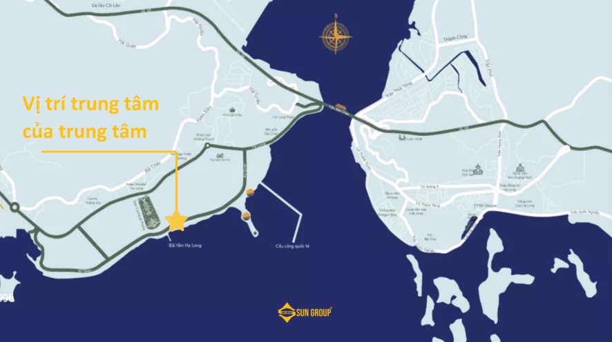 Vị trí dự án Sun Centro Town Hạ Long