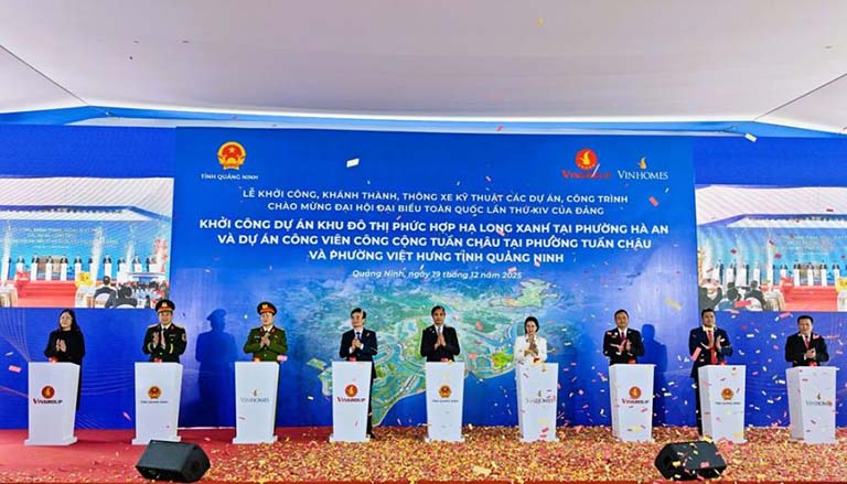 Vinhomes Hạ Long Xanh chính thức khởi công: "Kỳ quan" mới trên bản đồ đô thị biển VN
