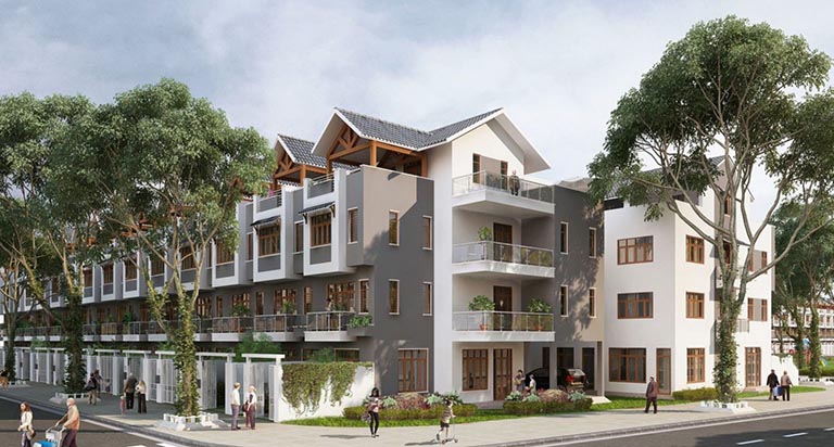 Trầm trồ với kiến trúc BT liền kề Vinhomes Hạ Long Xanh siêu sang trọng
