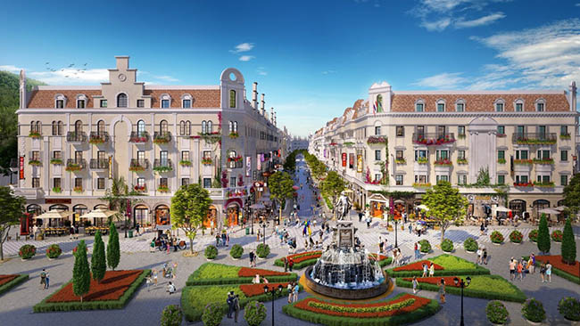 Mặt bằng shophouse Vinhomes Hạ Long Xanh