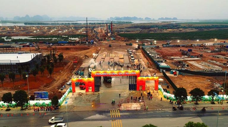 Cập nhật tiến độ thực tế Vinhomes Hạ Long Xanh - Global Gate (Tháng 2/2026)