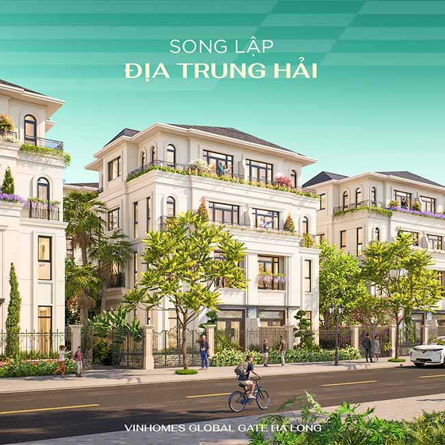 Biệt thự song lập địa trung hải Vinhomes Hạ Long Xanh