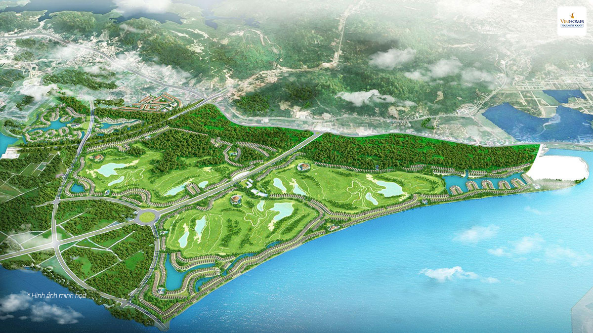 Biển hồ trung tâm Lagoon 800 ha Vinhomes Hạ Long Xanh