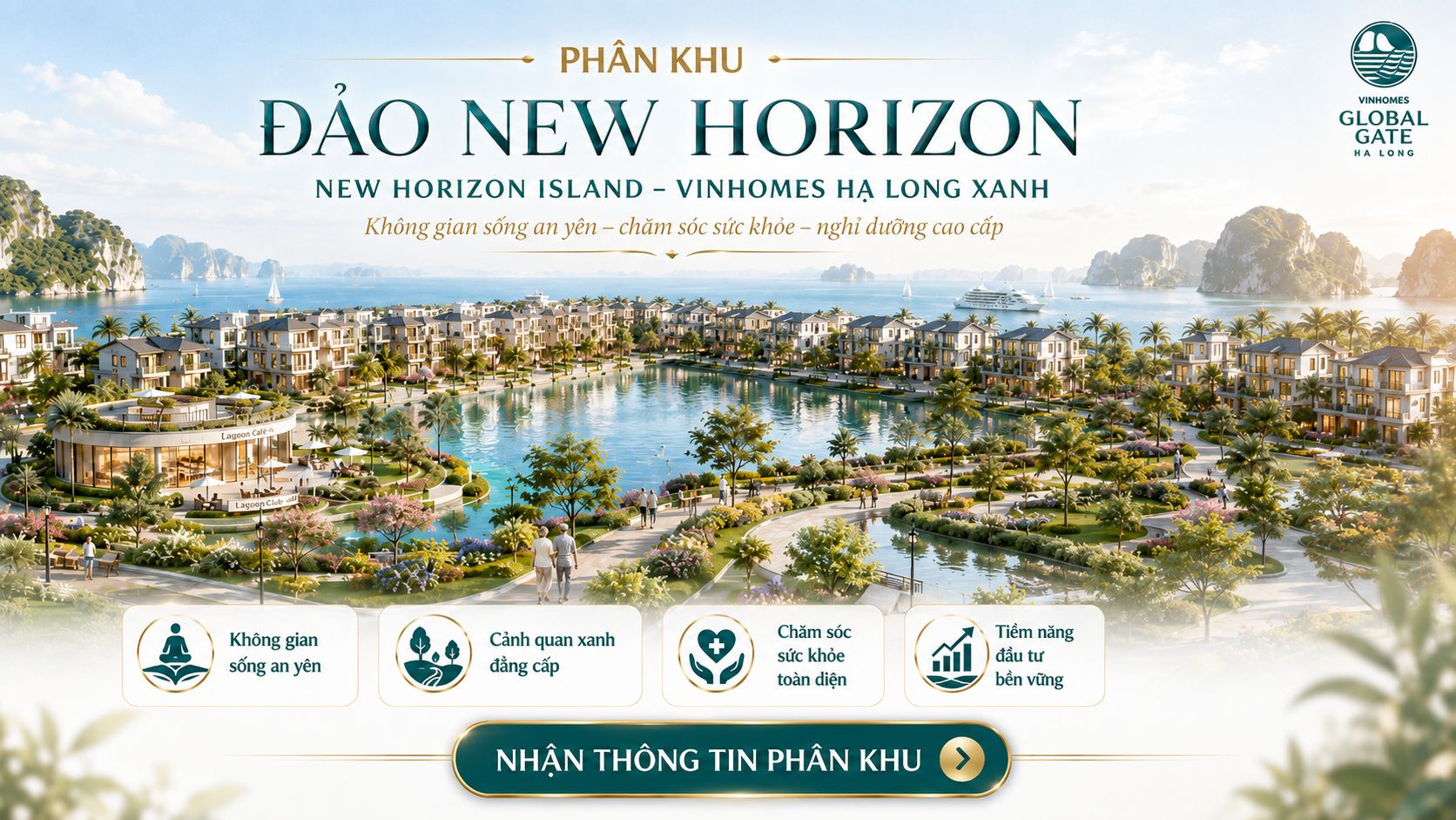 Đảo New Horizon Vinhomes Hạ Long Xanh | Đô thị hưu trí 158ha