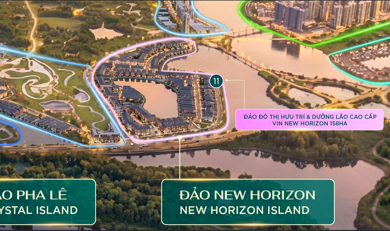 Mặt bằng Đảo New Horizon Vinhomes Hạ Long Xanh