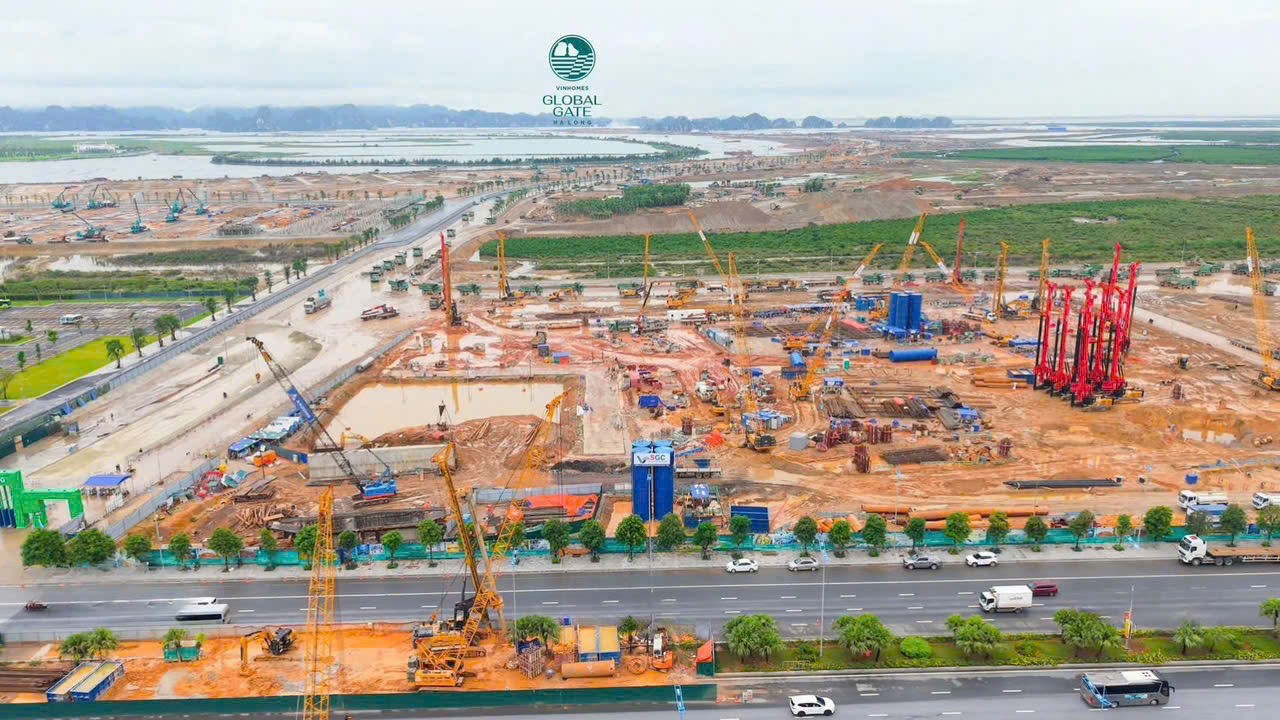Cập nhật tiến độ xây dựng dự án Vinhomes Global Gate Hạ Long 5