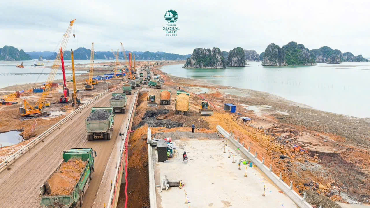Cập nhật tiến độ xây dựng dự án Vinhomes Global Gate Hạ Long tháng 7/2026 2