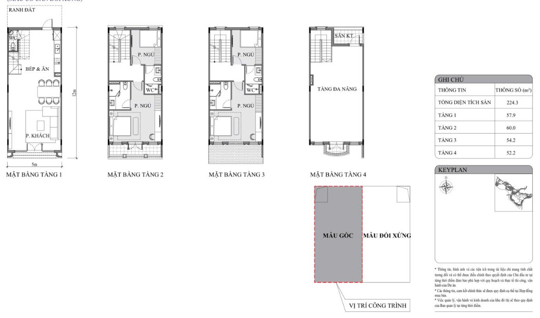 Layout thiết kế liền kề Vịnh Thiên Đường diện tích 70m2 Vin Hạ Long Xanh